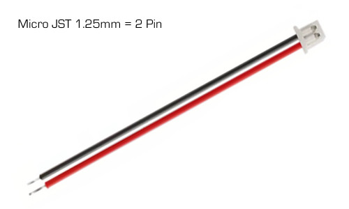JST 1.25mm Male 2-Pin