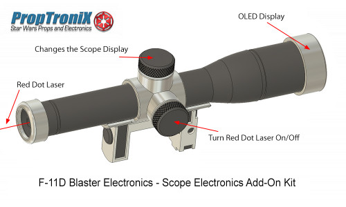 F-11D First Order Blaster Rifle Scope Electronics Add-On Kit.